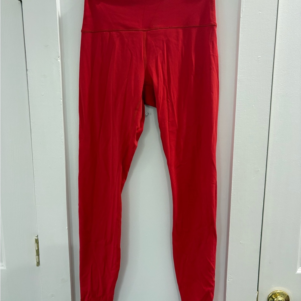 Never worn Amazon Red High-Waisted Leggings